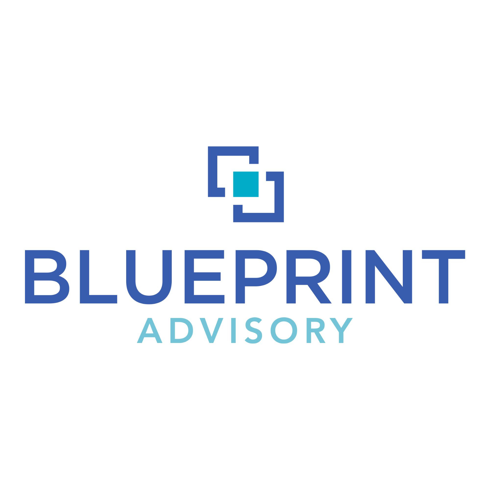 Logo of Blueprint Advisory on a white background